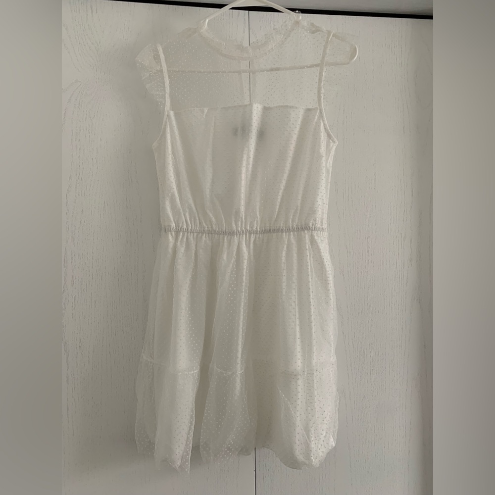 White Dotted Dress